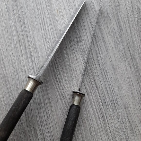 Vintage Table Knives Lot of 9 Knife Flatware Cutlery Komet Rostfrei Wood Handle - Picture 14 of 16